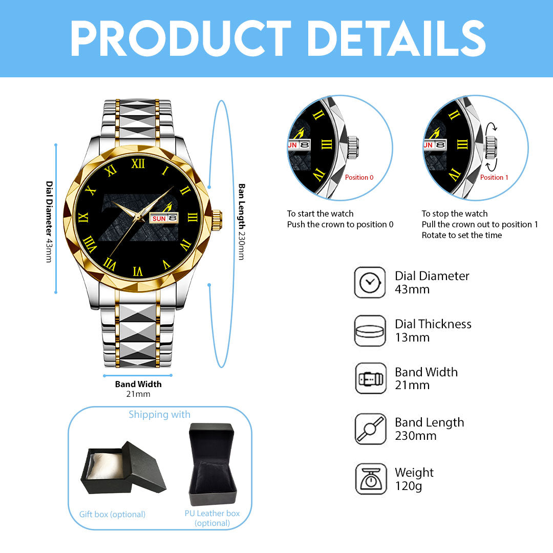 Metallica Alloy Luxury Quartz Watch – NGHIAVT 3154