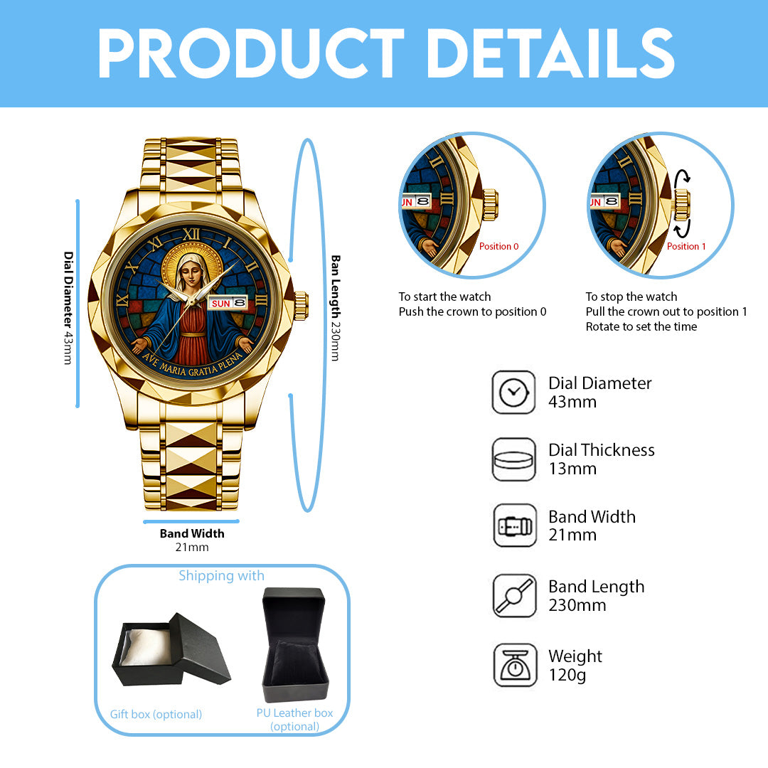 Maria Alloy Luxury Quartz Watch – NGHIAVT 3492