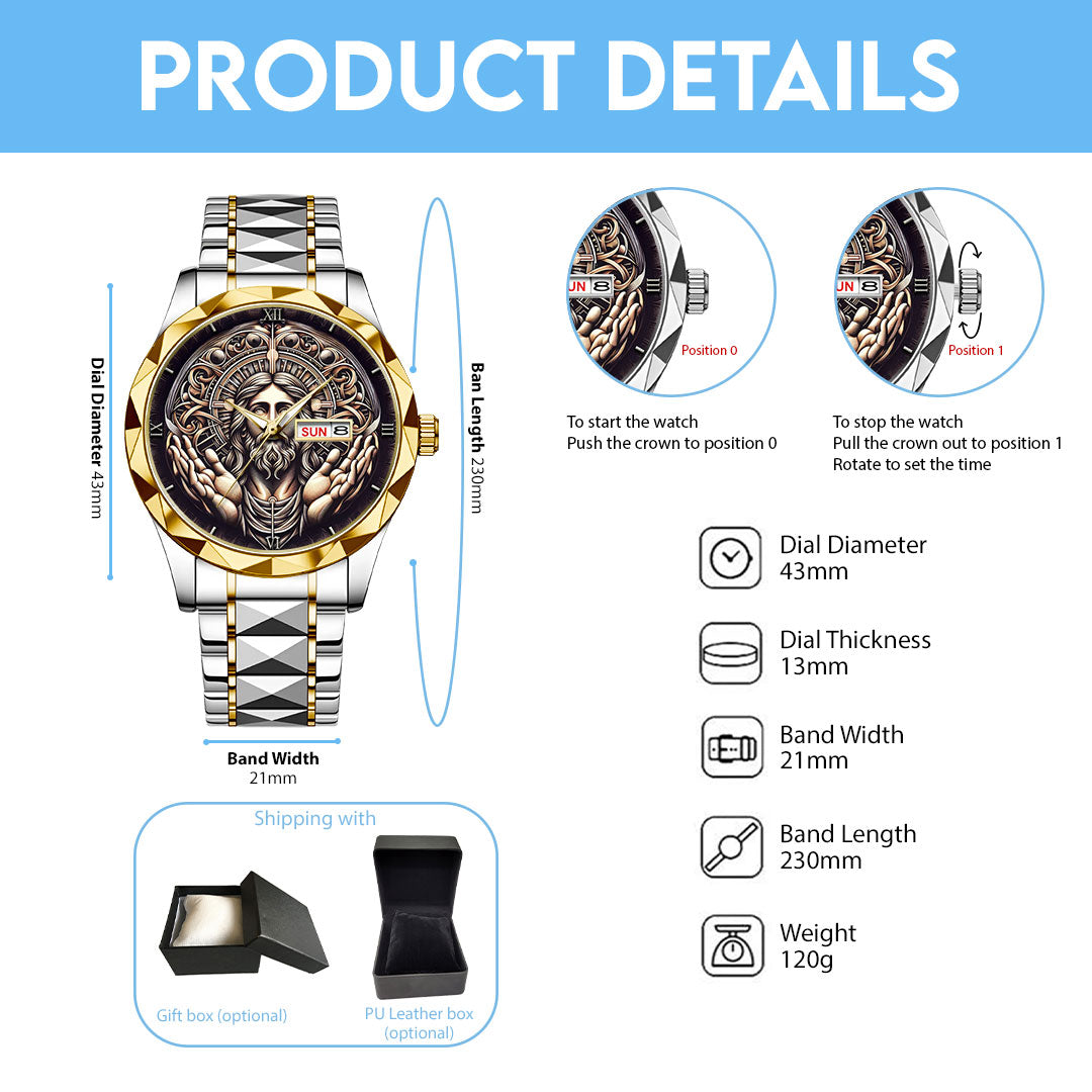God Is Good Alloy Luxury Quartz Watch – NGHIAVT 3502