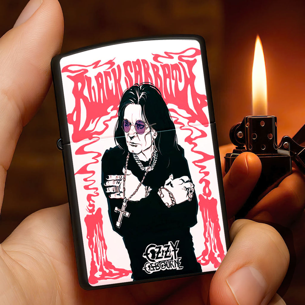 Black Sabbath x Ozzy Osbourne Zippo Lighter Case (No Insert) – NGHIAVT4020