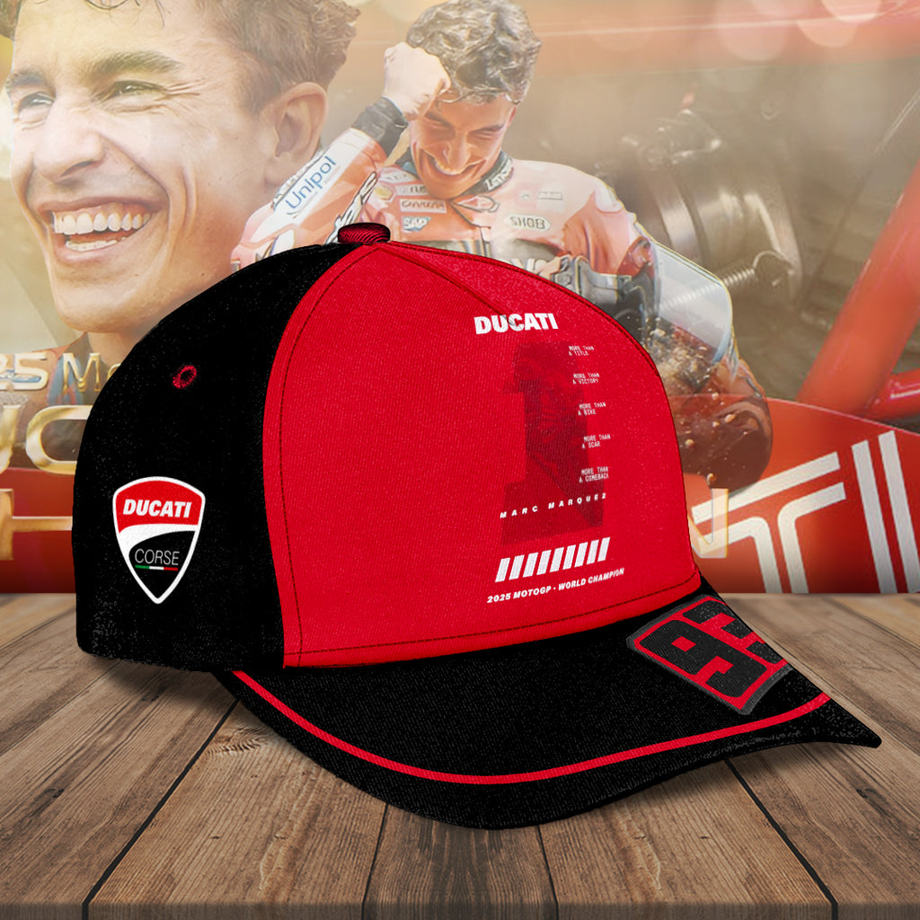 Ducati Lenovo Team x Marc Márquez 2025 Classic Cap – NGHIAVT5097