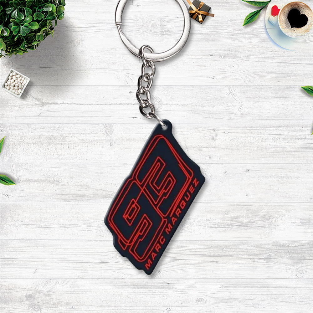 Ducati Lenovo Team x Marc Márquez 2025 Custom Shape 2-sided Keychain – NGHIAVT5134