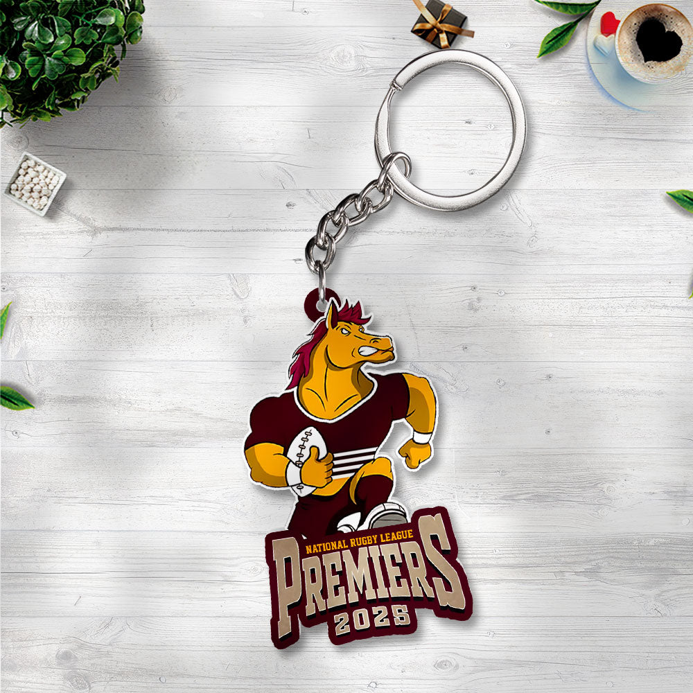 Brisbane Broncos 2025 Custom Shape 2-sided Keychain – NGHIAVT5190