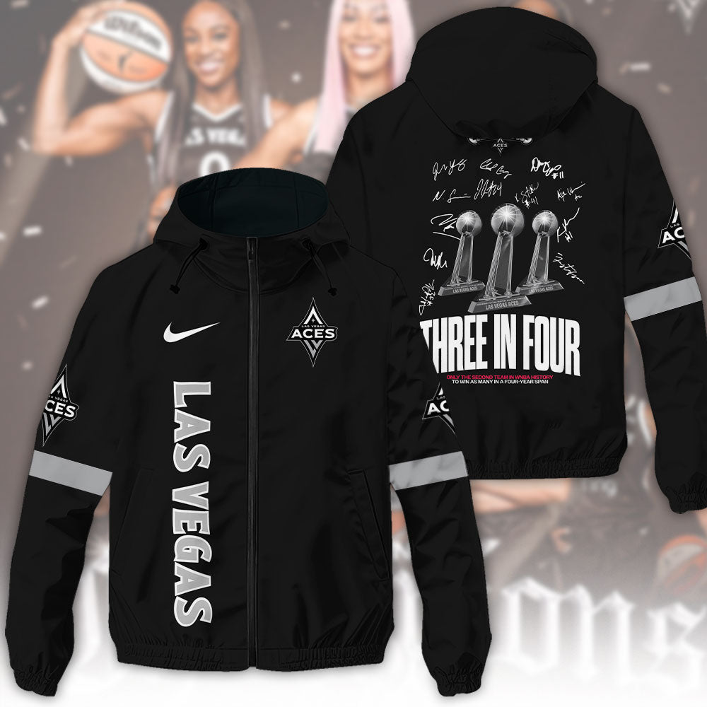 Las Vegas Aces WNBA 2025 3D Windbreaker Jacket – NGHIAVT5270.5
