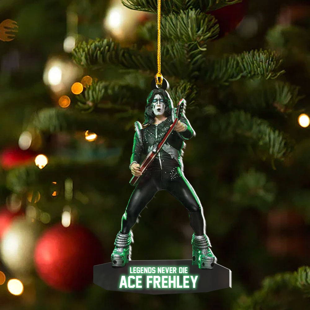 KISS x Ace Frehley Custom Shape 2-sided Acrylic Ornament – NGHIAVT5354