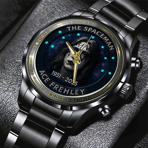 KISS x Ace Frehley Black Stainless Steel Watch – NGHIAVT5367