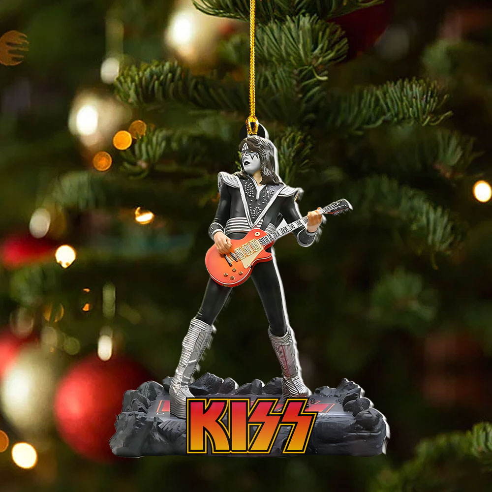 KISS x Ace Frehley Custom Shape 2-sided Acrylic Ornament – NGHIAVT5404