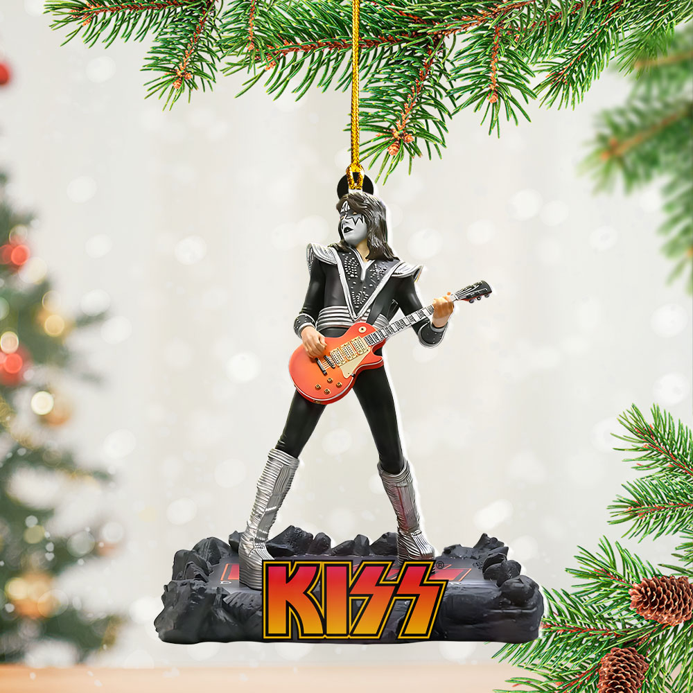 KISS x Ace Frehley Custom Shape 2-sided Acrylic Ornament – NGHIAVT5404