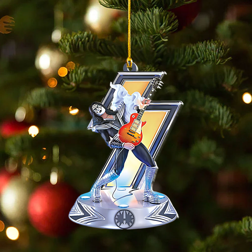KISS x Ace Frehley 2025 Custom Shape 2-sided Acrylic Ornament – NGHIAVT5436
