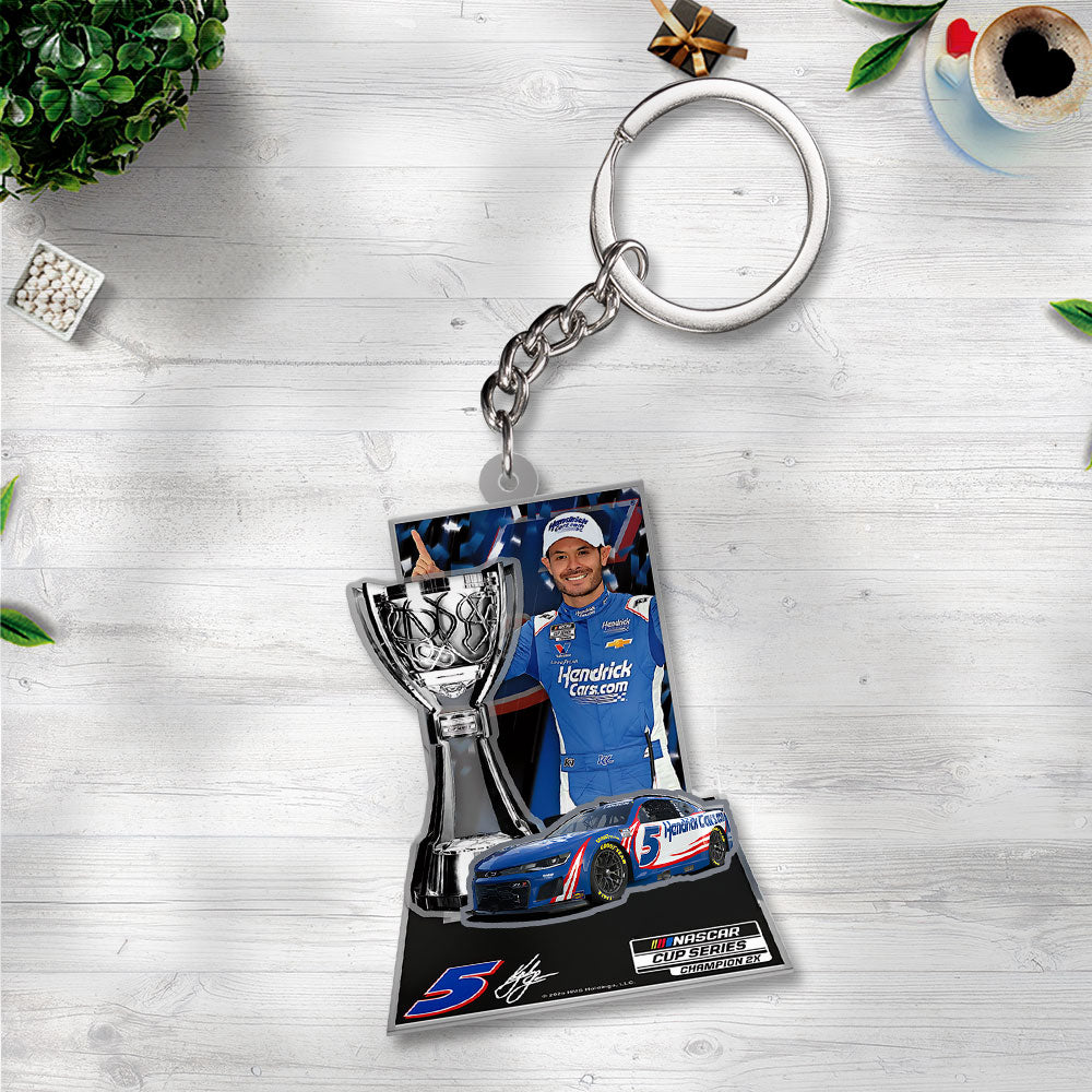 Kyle Larson 2025 Custom Shape 2-sided Keychain – NGHIAVT5583