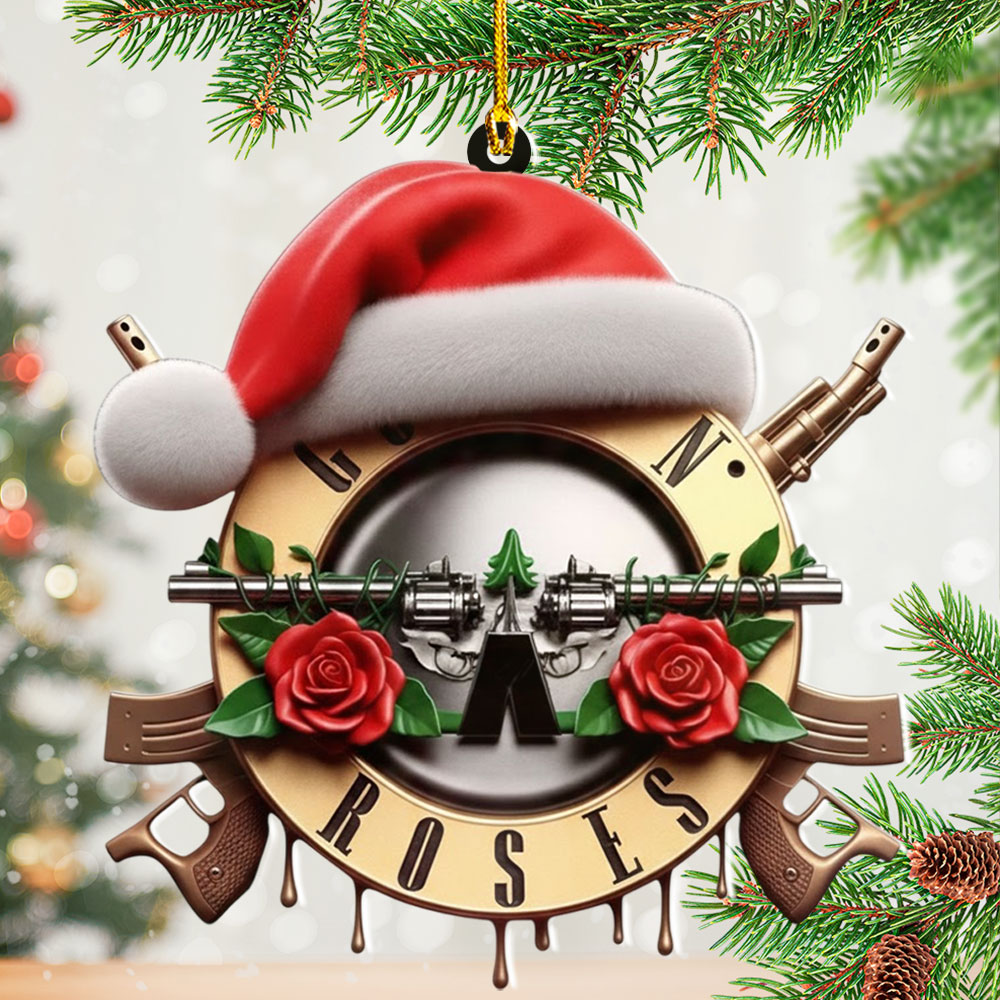 6PCS Guns N' Roses 2025 Custom Shape 2-Side Printed Acrylic Ornament – NGHIAVT5723