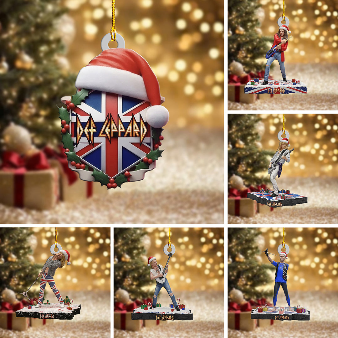 6PCS Def Leppard 2025 Custom Shape 2-Side Printed Acrylic Ornament – NGHIAVT5724