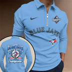 Toronto Blue Jays Zip Polo Shirt – NGHIAVT5801