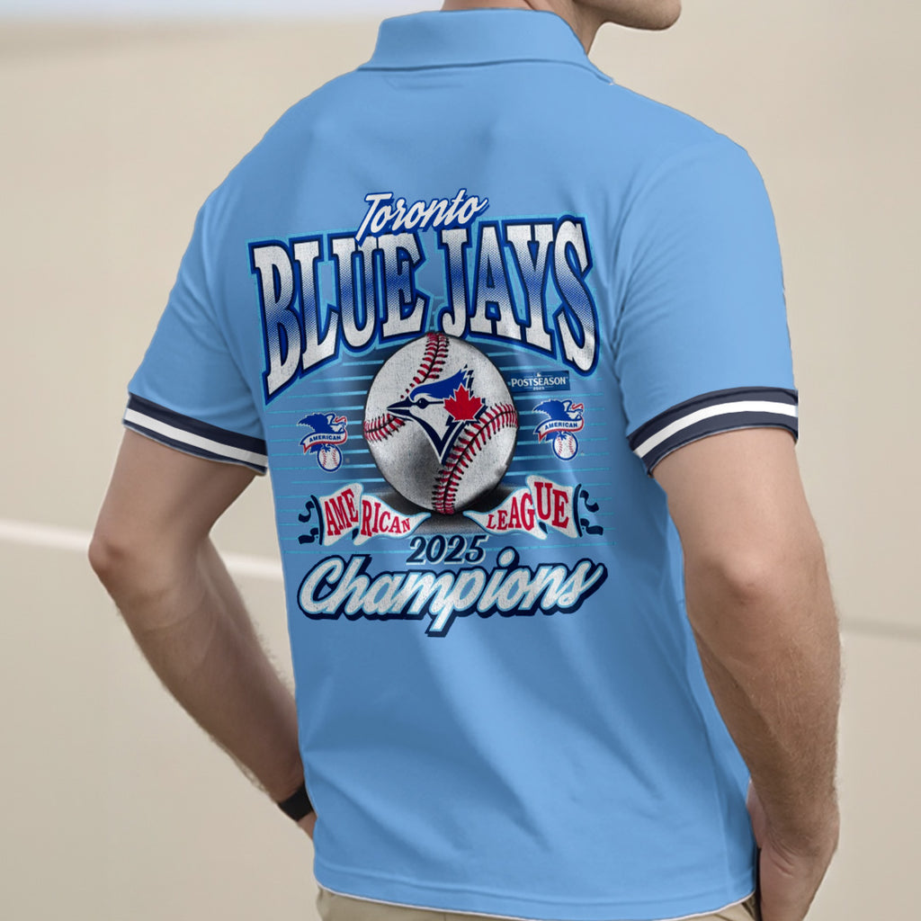 Toronto Blue Jays Zip Polo Shirt – NGHIAVT5801