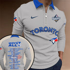 Toronto Blue Jays Zip Polo Shirt – NGHIAVT5802
