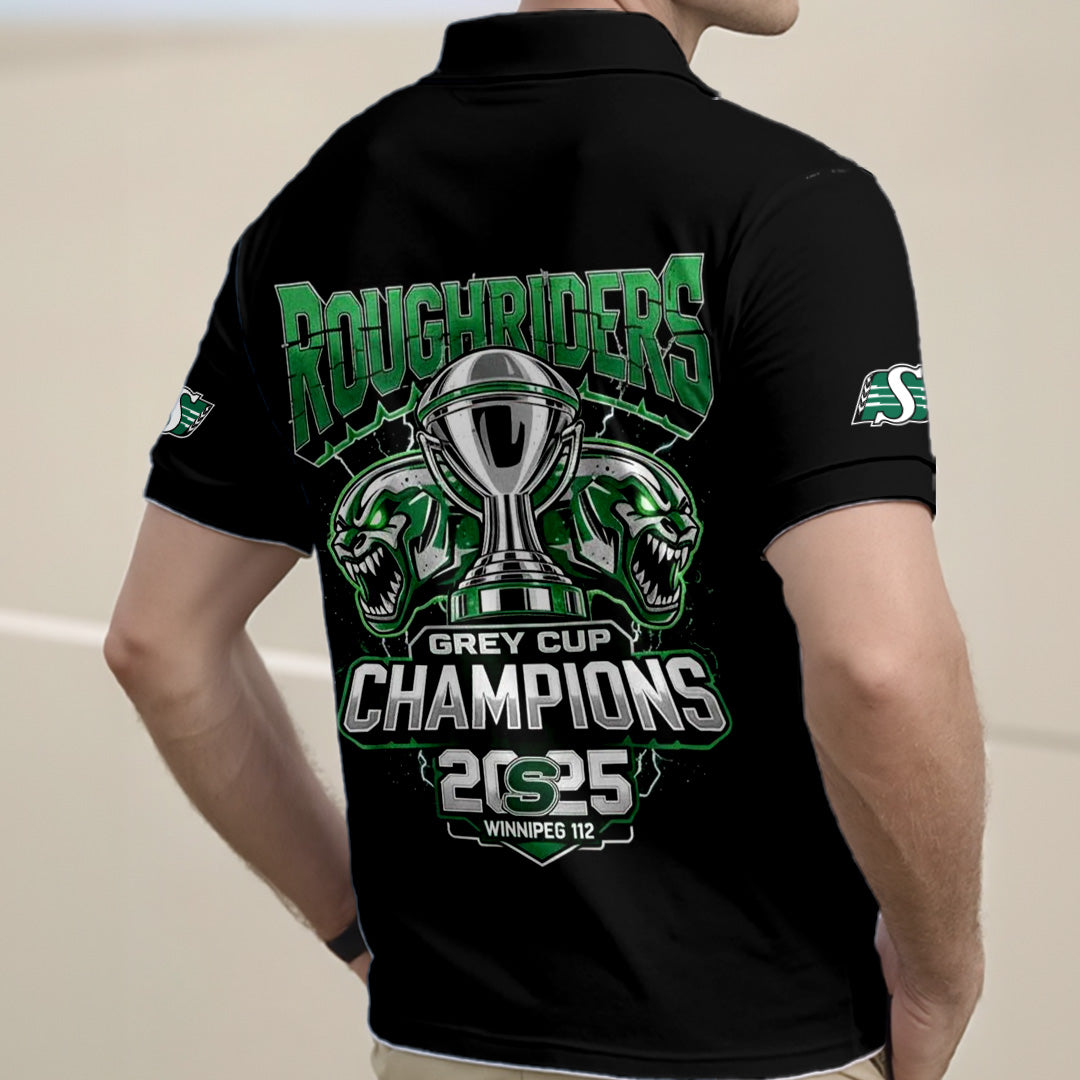 Saskatchewan Roughriders 2025 Zip Polo Shirt – NGHIAVT5806