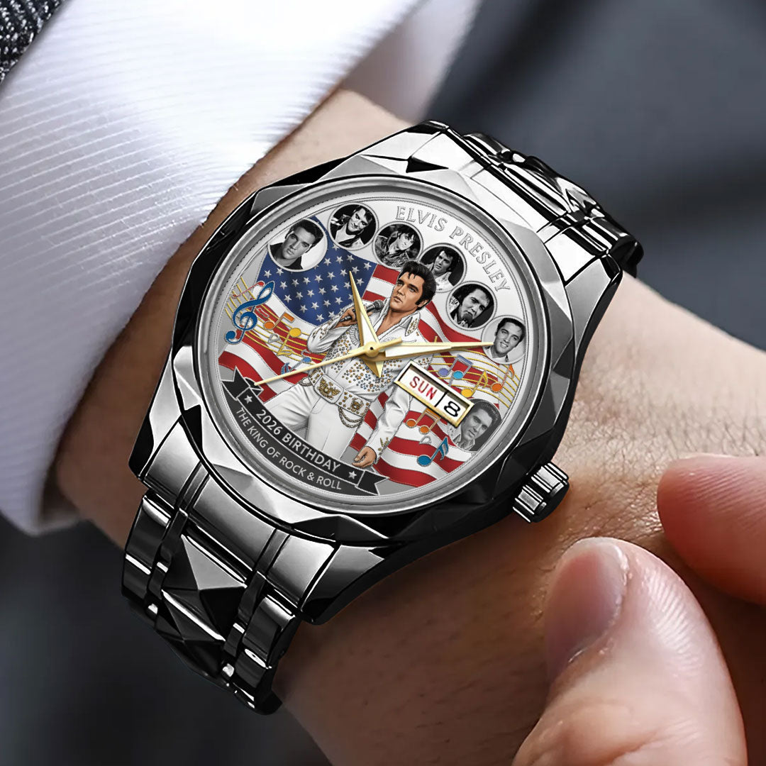Elvis Presley Alloy Luxury Quartz Watch – NGHIAVT6114
