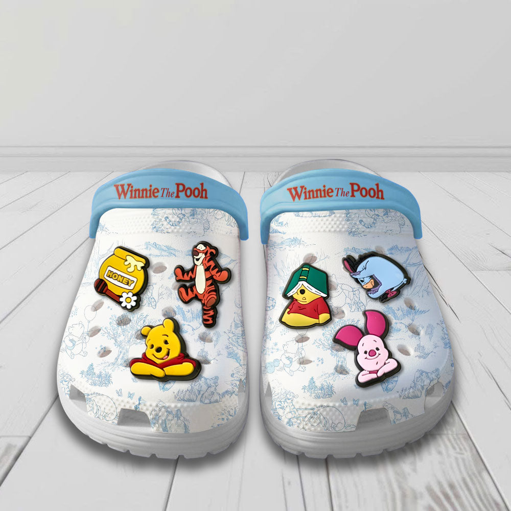 Winnie-the-Pooh 100th Anniversary Custom Clogs – NGHIAVT9203