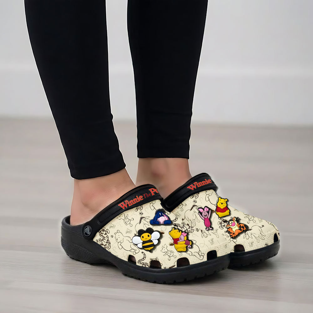 Winnie-the-Pooh 100th Anniversary Custom Clogs – NGHIAVT9204