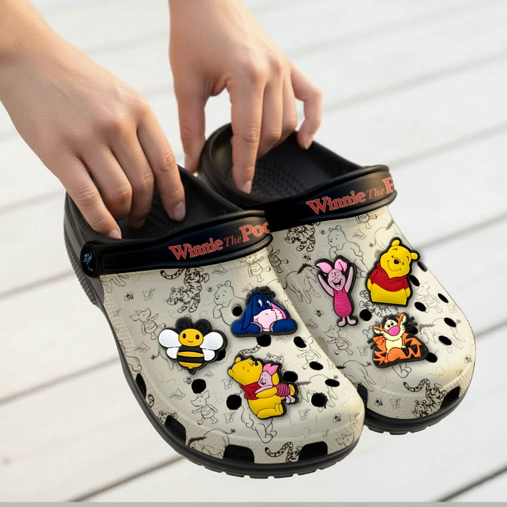 Winnie-the-Pooh 100th Anniversary Custom Clogs – NGHIAVT9204