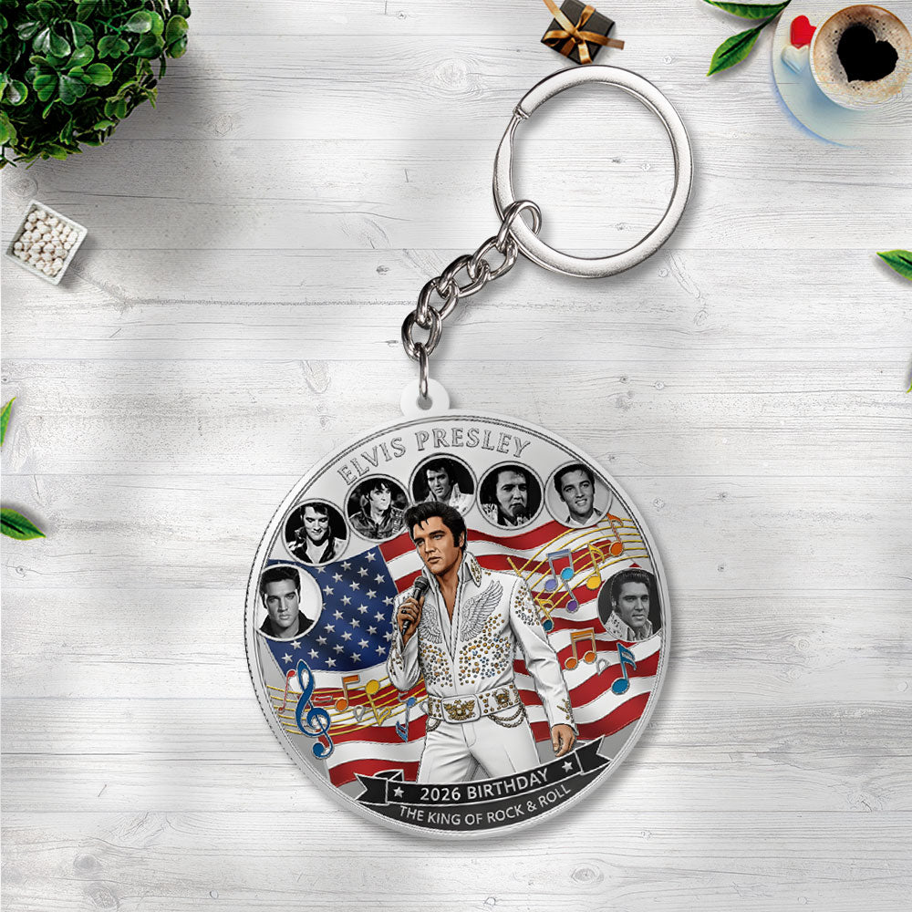 Elvis Presley Custom Shape 2-sided Acrylic Car Ornament – TANTN 7776