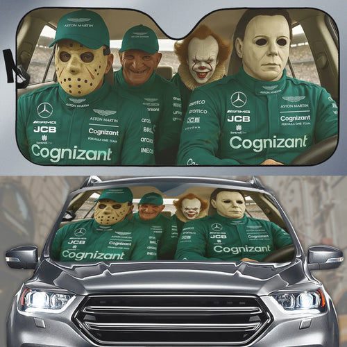 Aston Martin Aramco Cognizant F1 Team x Horror Movies Auto Sun Shade – NGHIAVT9311