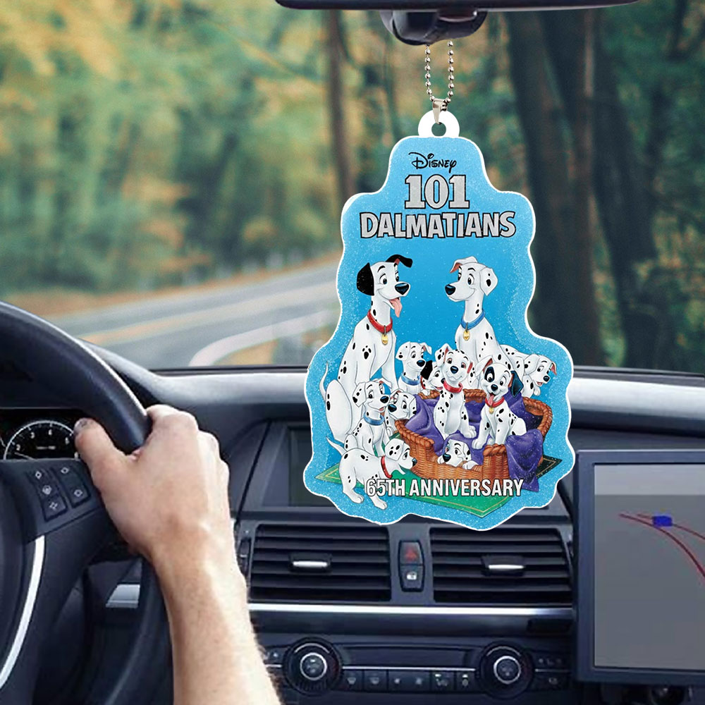 101 Dalmatians 65th Anniversary Custom shape 2-sided Acrylic Car Ornament – NGHIAVT9331
