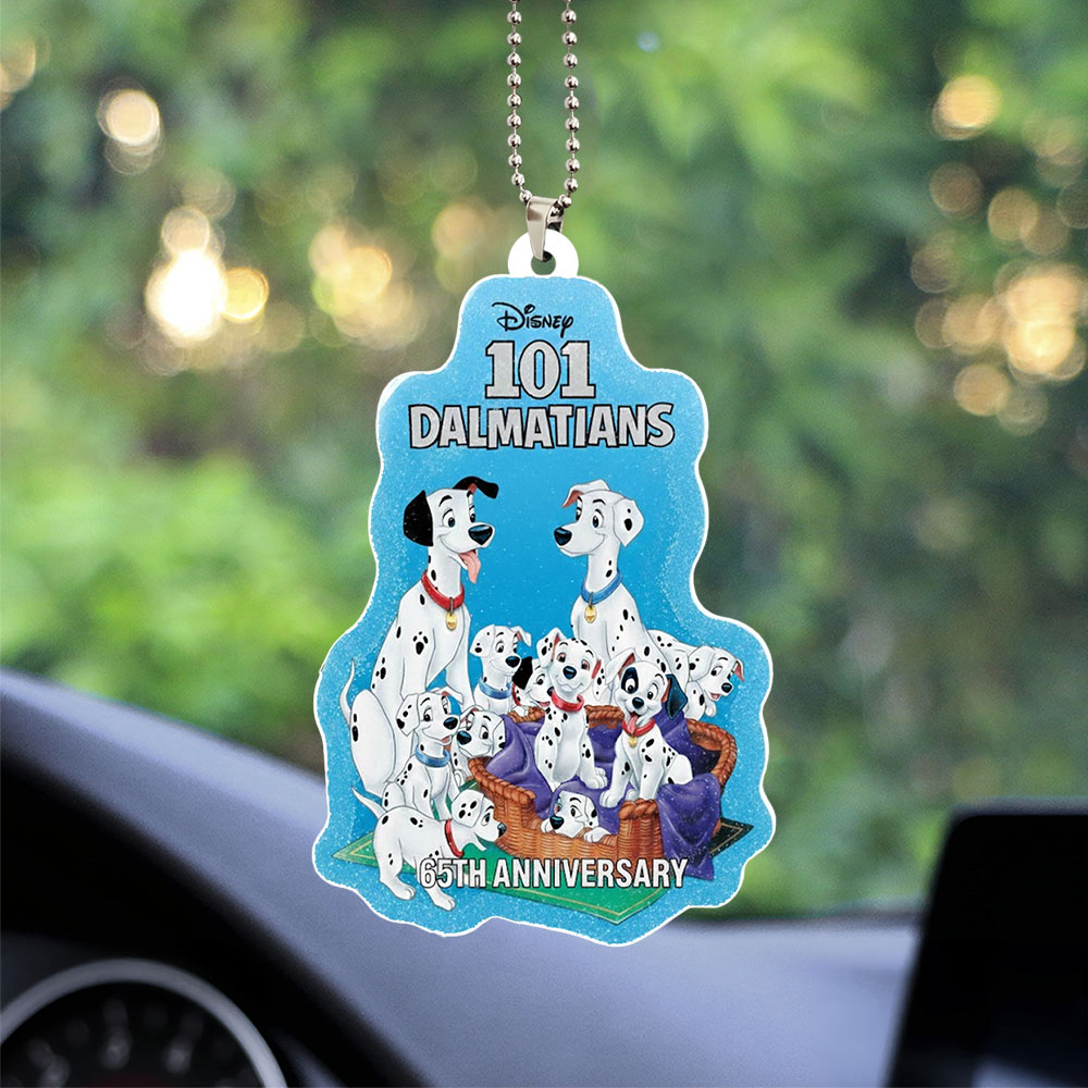 101 Dalmatians 65th Anniversary Custom shape 2-sided Acrylic Car Ornament – NGHIAVT9331