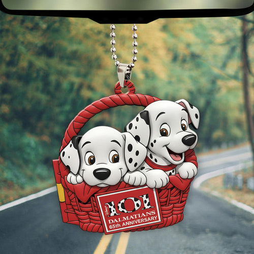 101 Dalmatians 65th Anniversary Custom shape 2-sided Acrylic Car Ornament – NGHIAVT9332