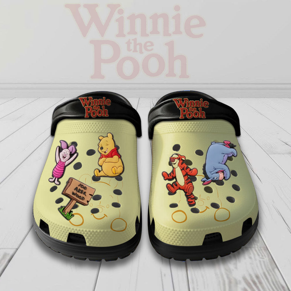 Winnie-the-Pooh 100th Anniversary Custom Clogs – NGHIAVT9346