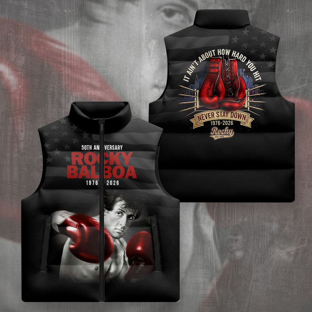 Rocky 50th Anniversary 3D Sleeveless Down Jacket – NGHIAVT9375