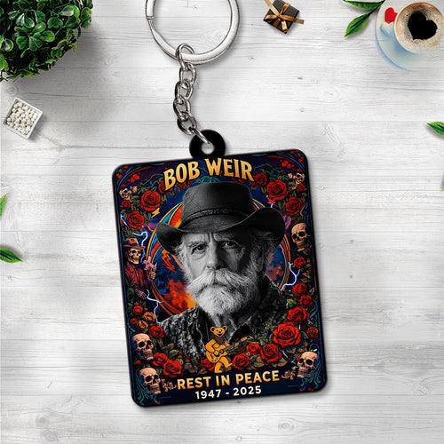 Bob Weir x Grateful Dead Custom Shape 2-sided Keychain – NGHIAVT9406