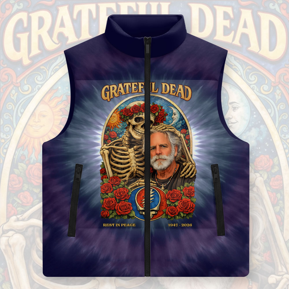 Grateful Dead x Bob Weir 3D Sleeveless Down Jacket – NGHIAVT9451