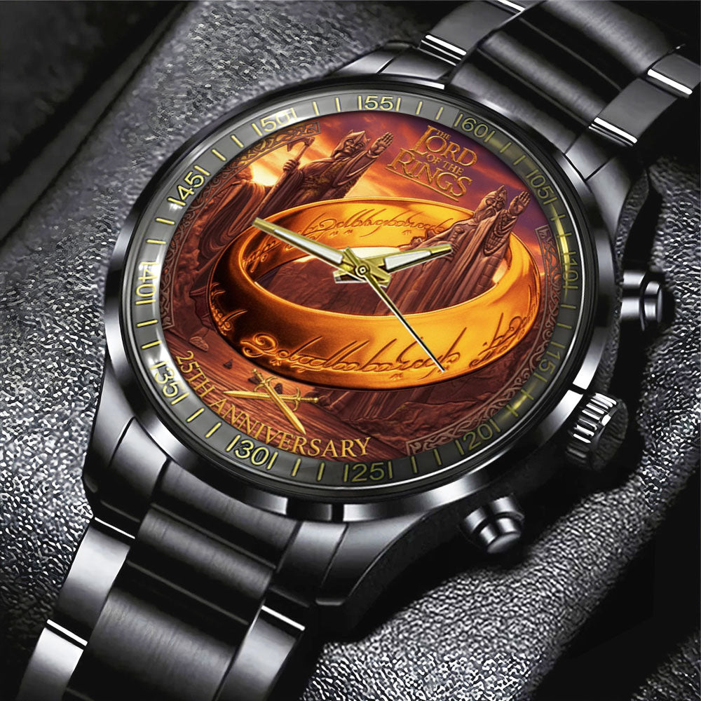 The Lord of the Rings 25th Anniversary Black Stainless Steel Watch – NGHIAVT9495