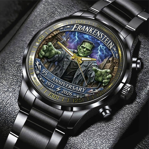 Frankenstein 95th Anniversary Black Stainless Steel Watch – NGHIAVT9524