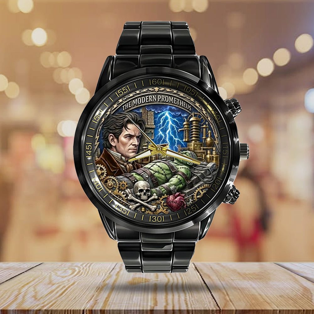 Frankenstein 95th Anniversary Black Stainless Steel Watch – NGHIAVT9525