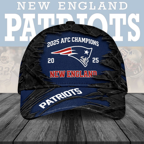 Personalized New England Patriots AFC Champions 2026 Classic Cap – NGHIAVT9529