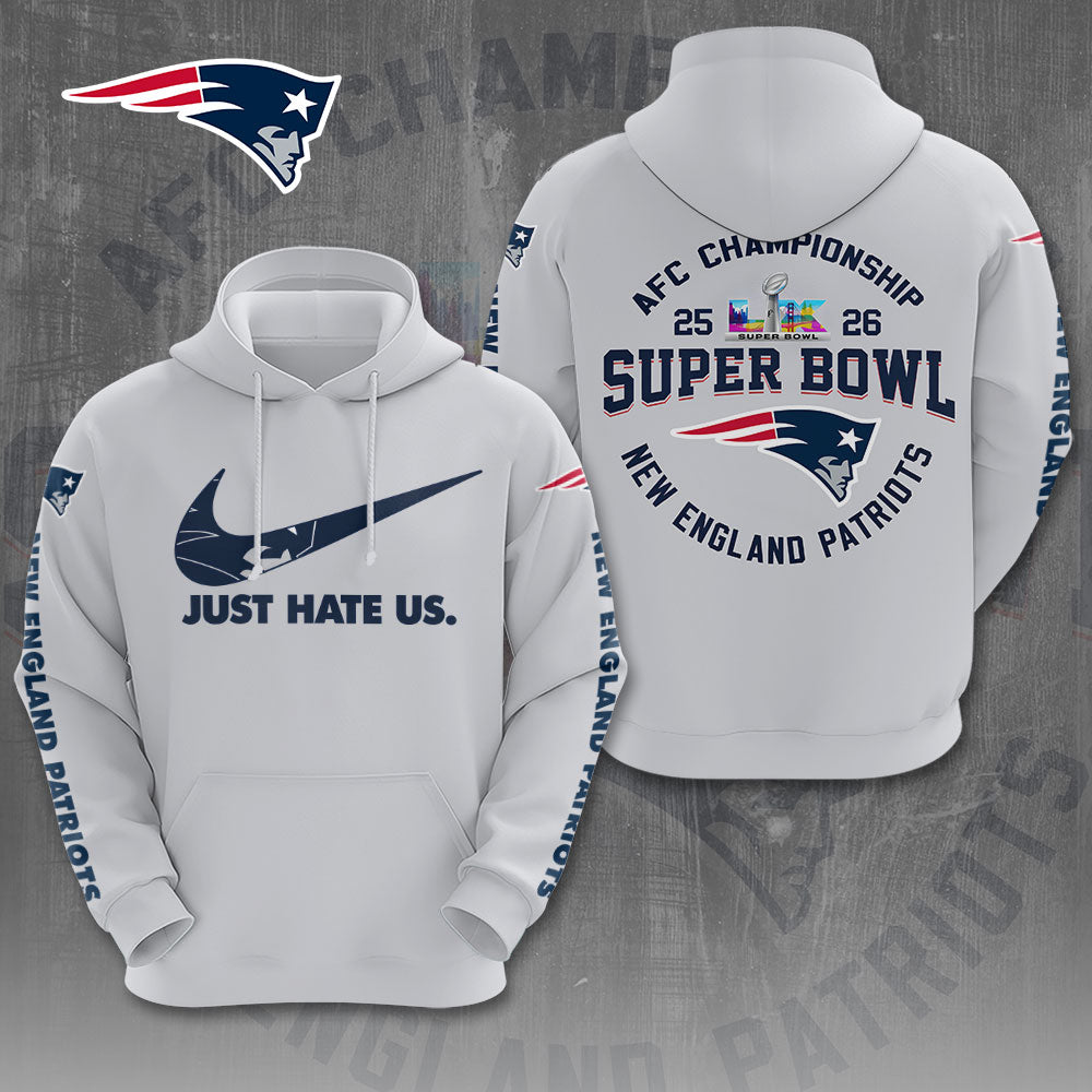 New England Patriots AFC Champions 2026 3D Apparel – NGHIAVT9544