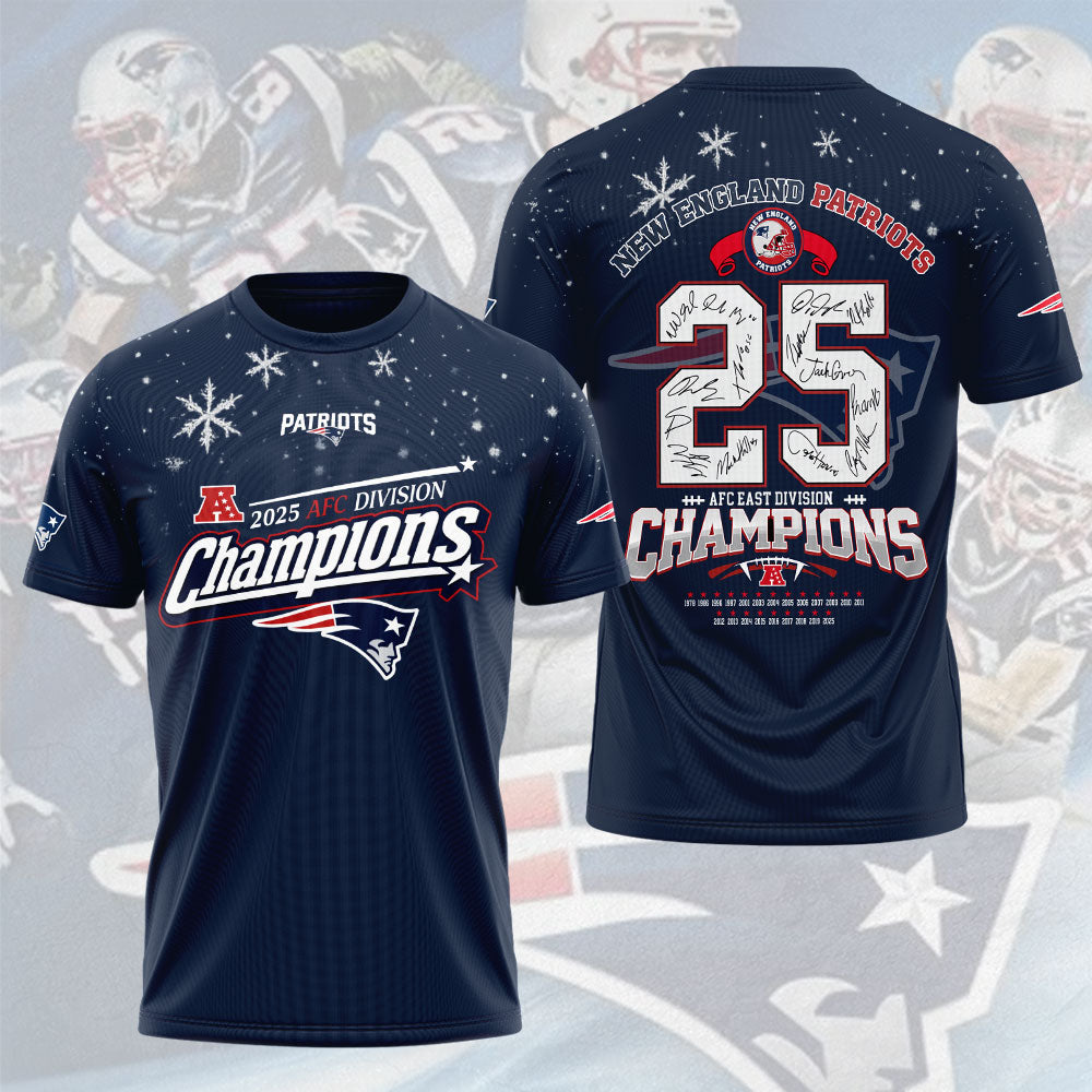 New England Patriots AFC Champions 2026 3D Apparel – NGHIAVT9588