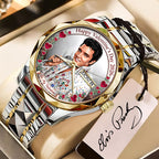 Elvis Presley Black Stainless Steel Watch – TANTN 7951