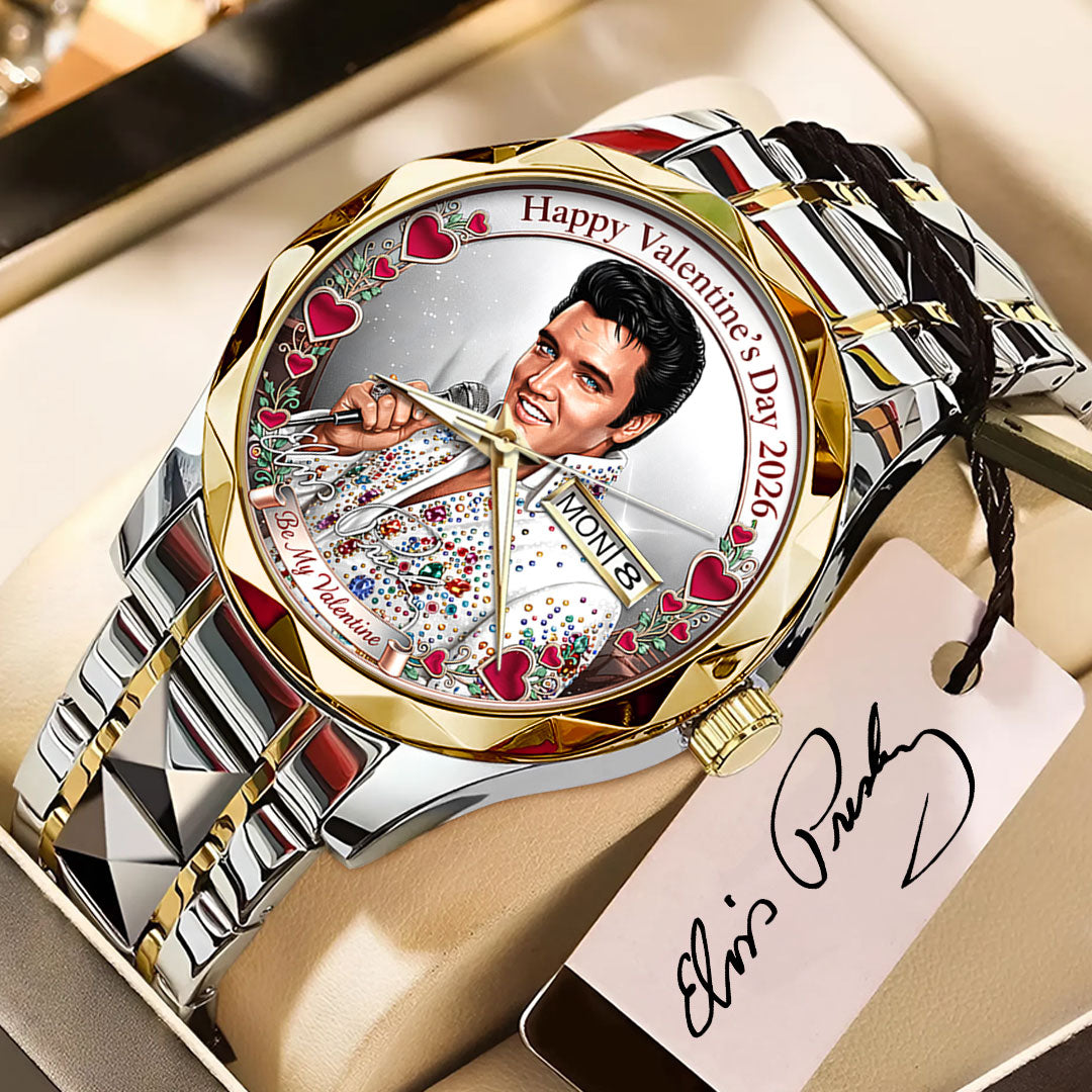 Elvis Presley Black Stainless Steel Watch – TANTN 7951