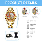 San Francisco 49ers 80th Anniversary Alloy Luxury Quartz Watch – NGHIAVT9625