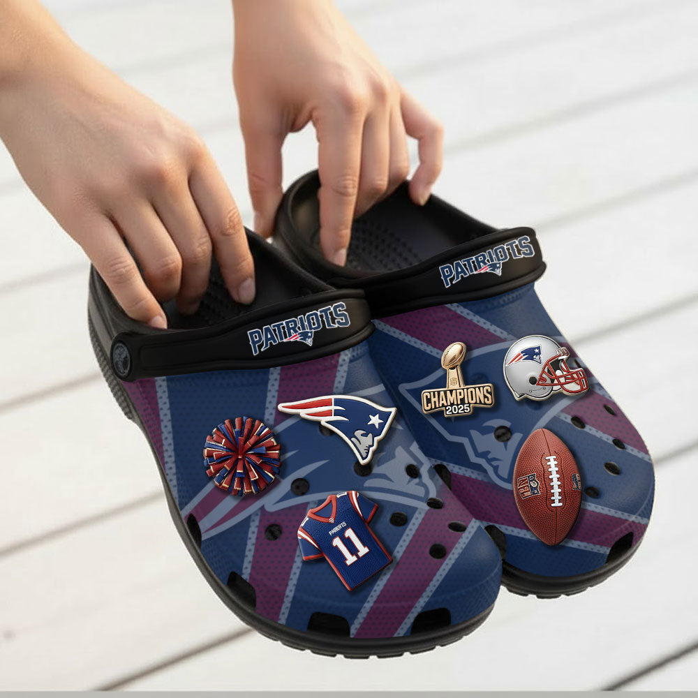 New England Patriots Custom Clogs – NGHIAVT9643