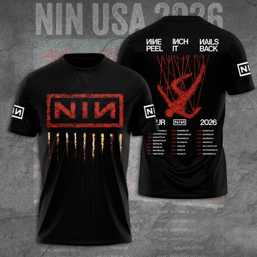 Nine Inch Nails Tour 2026 3D Apparel – TANTN20039