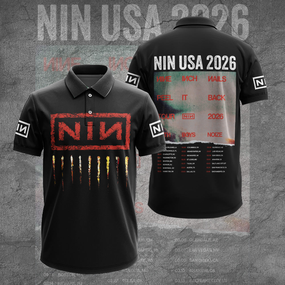 Nine Inch Nails Tour 2026 3D Apparel – TANTN20040