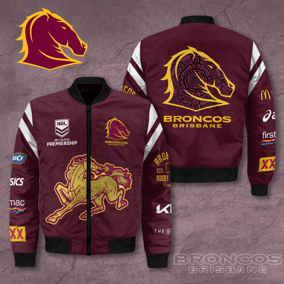 Brisbane Broncos 3D Bomber Jacket – VANDH 429