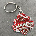 Nebraska Cornhuskers Women's Volleyball 2025 Big Ten Champions Custom Shape 2-sided Keychain – MAITM13877