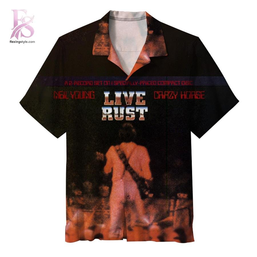 Neil Young Live Rust Hawaiian Shirt