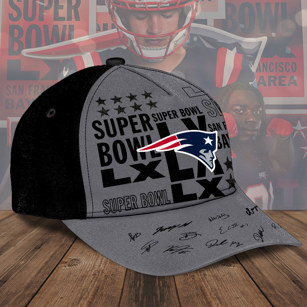 New England Patriots 2025 AFC Champions Classic Cap – TMTHU3462