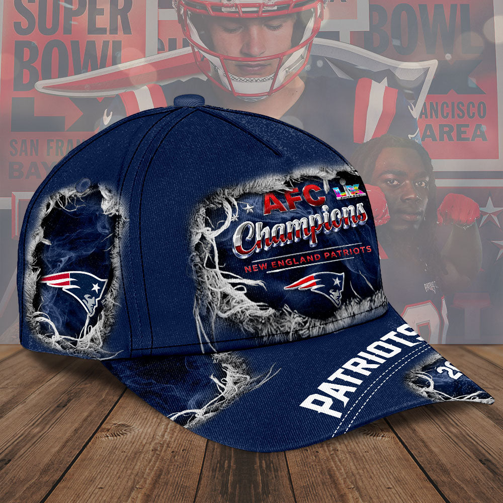 New England Patriots 2025 AFC Champions Classic Cap – TMTHU3457